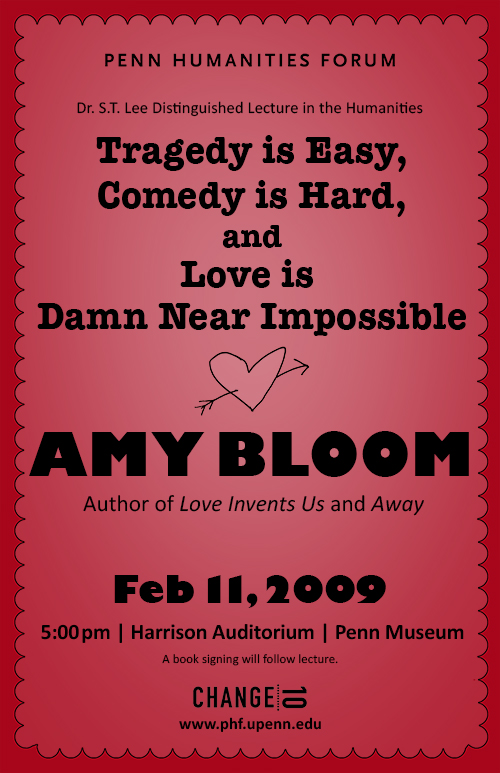 Amy Bloom_Tragedy is Easy_Poster