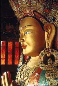 Golden asian statue 