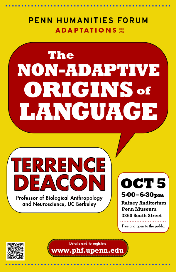 The Non-Adaptive Origins of Language Poster