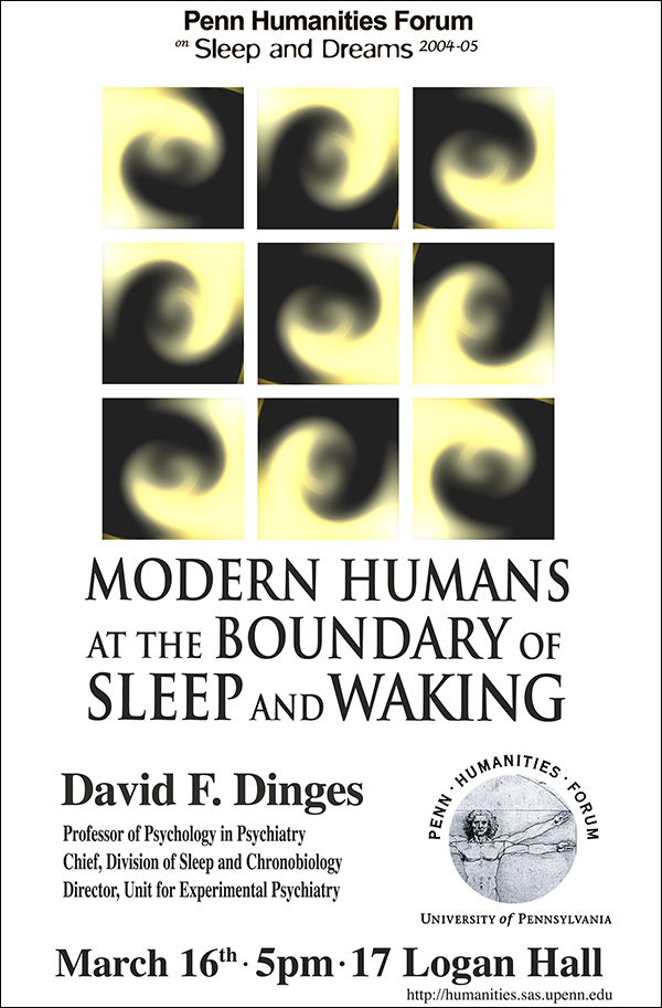 Poster for Modern Humans at the Boundary of Sleep and Waking event