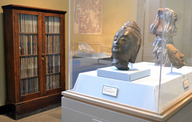 Bhuda head in the museum