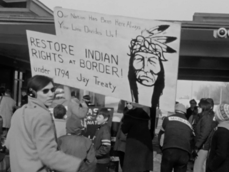 Film still from You Are on Indian Land (Dir. Michael Kanentakeron Mitchell, 1969, 36 min.) 
