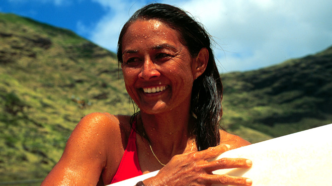 Photo of a woman after surfing