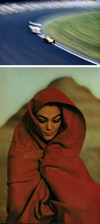 Young Woman with Red Body Wrap in the Desert