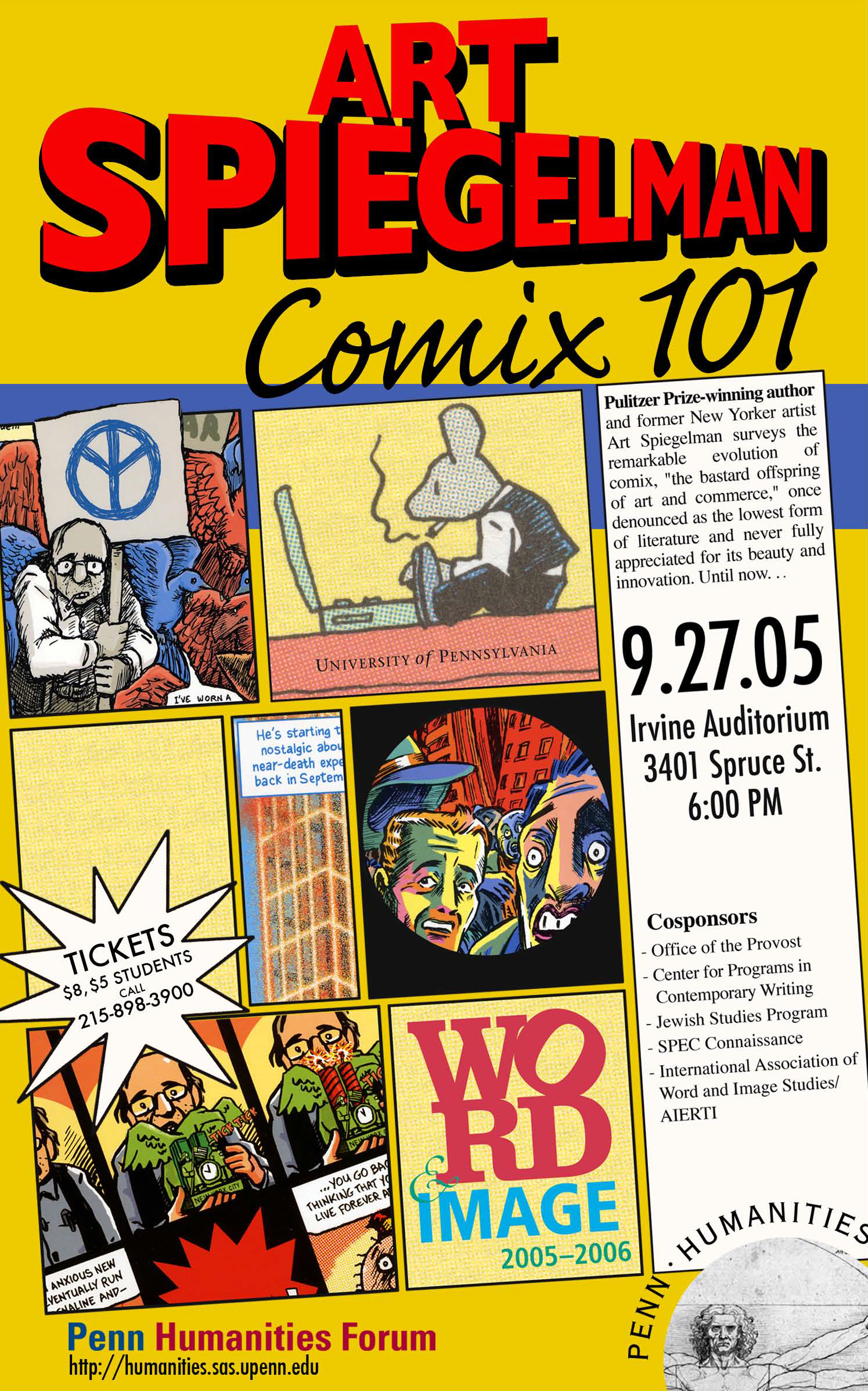 Poster for Comix 101 lecture