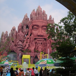 Photo of a Buddhist theme park