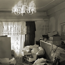 Image of hoarding in a living room
