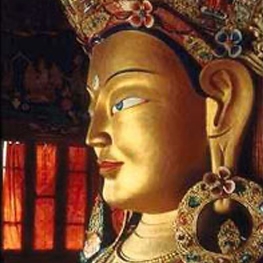 Golden asian statue 