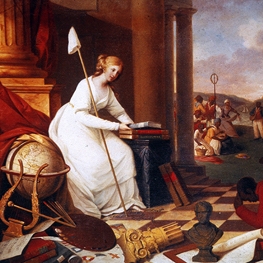 Painting - Liberty Displaying the Arts & Sciences, Samuel Jennings