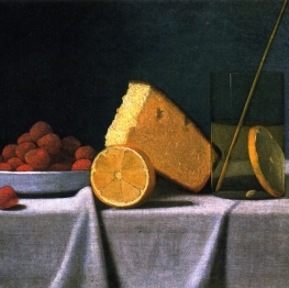 A Still Life of Fruits and Cheeses
