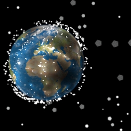 Illustration of Space Debris