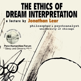 Poster for The Ethics of Dream Interpretation event