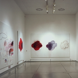Gallery with Cy Twombly's paintings