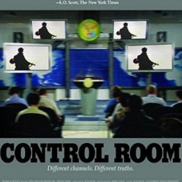 Event poster for Control Room (dir. Jehane Noujaim, 2004, 84 min.)