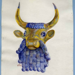 Blue and Gold Bull