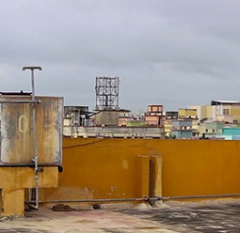 Rooftop in Kolkata, India