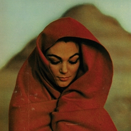 Young Woman with Red Body Wrap in the Desert