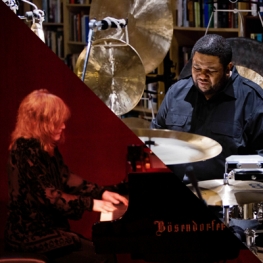 Tyshawn Sorey at drums and Marilyn Crispell at piano